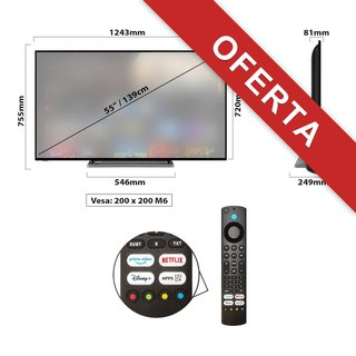 - Toshiba 55UF3D63DA Smart TV 4K Ultra HD Alexa