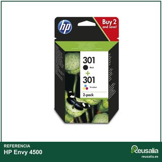 Multipack tinta negra y color HP Envy 4500
