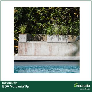 EDA Volcania'Up jardinera 57L efecto piedra