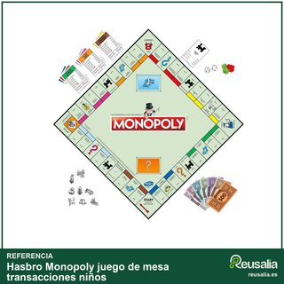 Monopoly juego de mesa transacciones niños