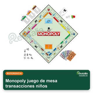 Monopoly juego de mesa transacciones niños