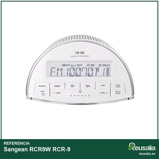 Sangean RCR9W radio reloj digital FM AM