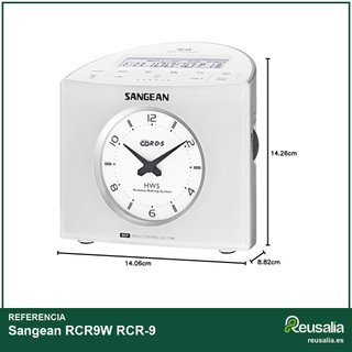 Sangean RCR9W radio reloj digital FM AM