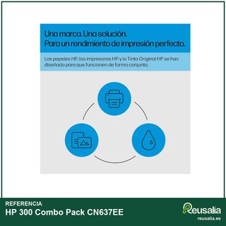 HP 300 Pack 2 cartuchos originales negro y