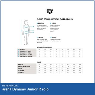 arena Dynamo Junior R bañador niña una pieza UV50+