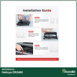 Halloya DR2400 Tambor compatible Brother para