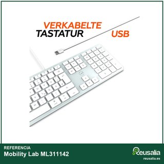 Mobility Lab teclado alemán cable Mac