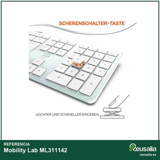 Mobility Lab teclado alemán cable Mac