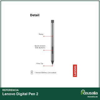 Lenovo Digital Pen 2 bolígrafo digital gris
