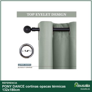 PONY DANCE cortinas opacas térmicas 132x180cm