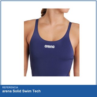Arena Solid Swim Tech bañador mujer