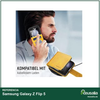 Samsung Galaxy Z Flip 5 Funda piel cartera