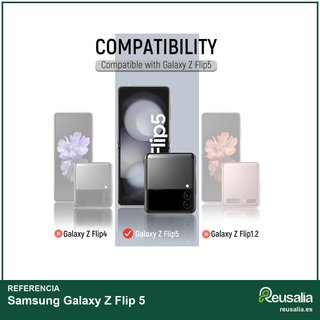 Samsung Galaxy Z Flip 5 Funda piel cartera
