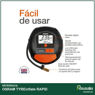 OSRAM TYREinflate RAPID compresor aire digital