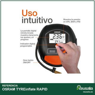 OSRAM TYREinflate RAPID compresor aire digital