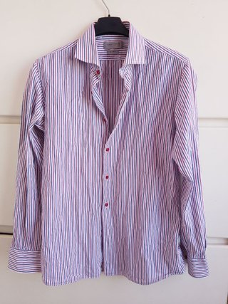 Camicia Sartoriale Italiana Cotone Righe slim fit