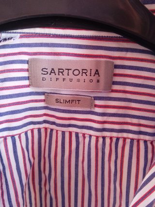 Camicia Sartoriale Italiana Cotone Righe slim fit