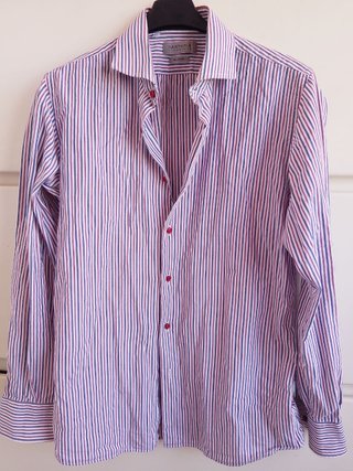 Camicia Sartoriale Italiana Cotone Righe slim fit