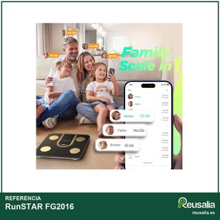 RunSTAR báscula inteligente digital 22 métricas