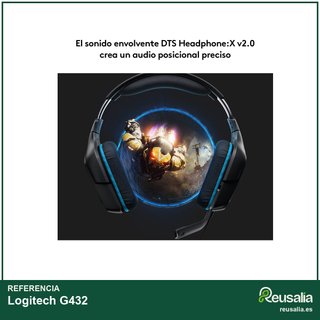 Logitech G432 auriculares gaming sonido envolvente
