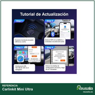 Carlinkit Mini Ultra adaptador inalámbrico CarPlay
