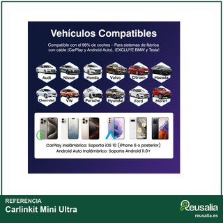 Carlinkit Mini Ultra adaptador inalámbrico CarPlay