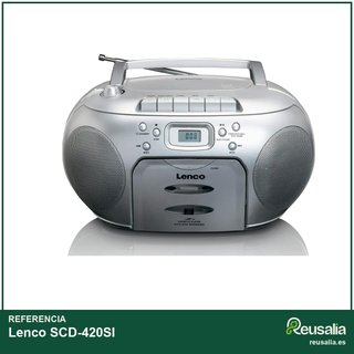 Lenco SCD-420SI radio portátil cd casete música