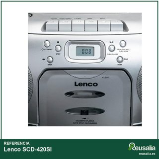 Lenco SCD-420SI radio portátil cd casete música