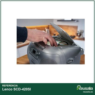 Lenco SCD-420SI radio portátil cd casete música