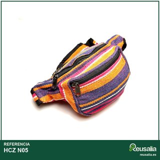 Riñonera Hippie Nepal algodón 3 bolsillos