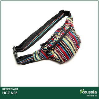 Riñonera Hippie Nepal algodón 3 bolsillos
