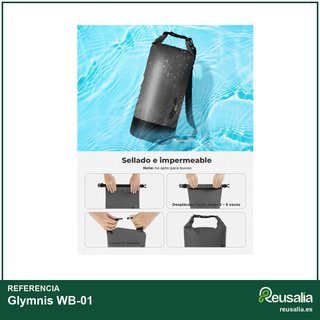 Glymnis bolsa impermeable estanca 10L