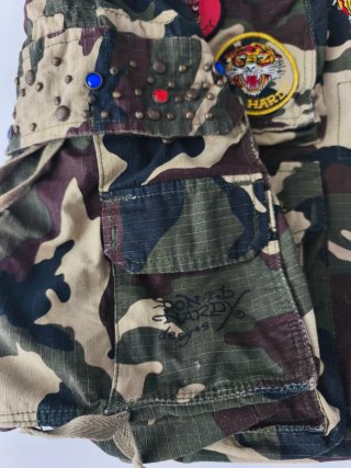 Bolso Ed Hardy Camuflaje con Parches