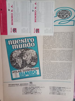 Lote 3 Álbumes Nuestro Mundo Bimbo