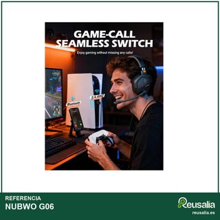 NUBWO G06 cascos gaming inalámbricos sonido