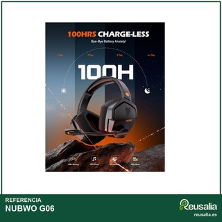 NUBWO G06 cascos gaming inalámbricos sonido