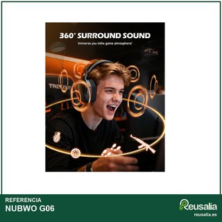 NUBWO G06 cascos gaming inalámbricos sonido