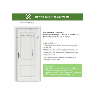 Mosquitera puerta magnética 80x210 cm blanca