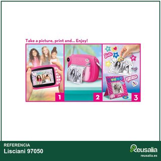 Lisciani Barbie cámara instantánea fotos selfie