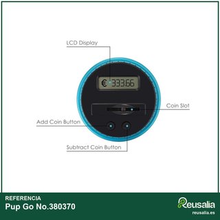 Pup Go hucha digital con contador monedas