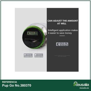 Pup Go hucha digital con contador monedas