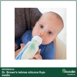 Dr. Brown's tetinas silicona flujo medio