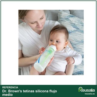 Dr. Brown's tetinas silicona flujo medio
