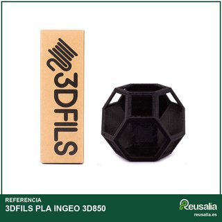 3DFILS filamento PLA negro impresión 3D