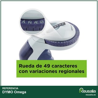 DYMO Omega rotuladora manual con cintas