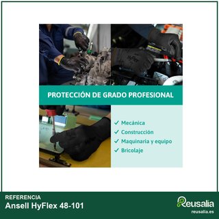 Ansell HyFlex 48-101 guantes precisión L
