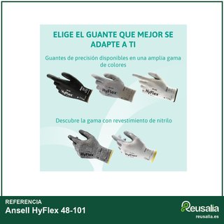 Ansell HyFlex 48-101 guantes precisión L