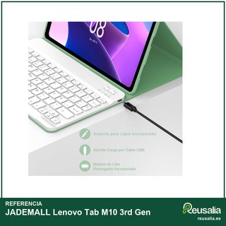 JADEMALL funda teclado Lenovo Tab M10