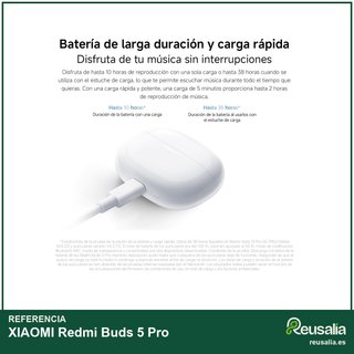 XIAOMI Redmi Buds 5 Pro cancelación ruido 52dB