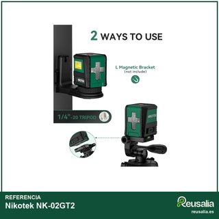 Nikotek nivel láser verde autonivelante trípode